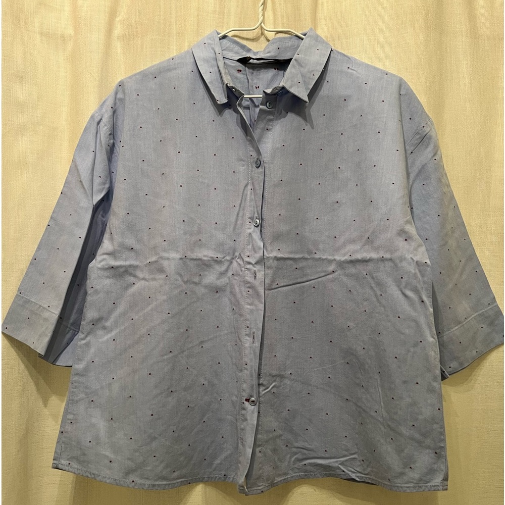 Women’s Zara Button Down 3/4 Sleeve Size L